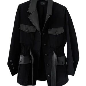 The Kooples Black Military Jacket